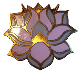 Fleur de lotus - Email sur Or -L'Alchimiste